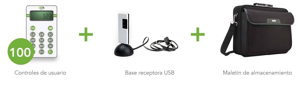 kit 100 controles clickmaster